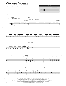 page one of We Are Young (Drum Chart)