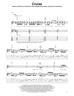 page one of Cruise (Guitar Tab (Single Guitar))