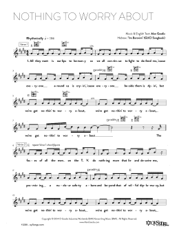 page one of Nothing To Worry About (Lead Sheet / Fake Book)