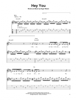 page one of Hey You (Guitar Tab (Single Guitar))