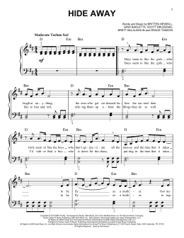 page one of Hide Away (Easy Piano)