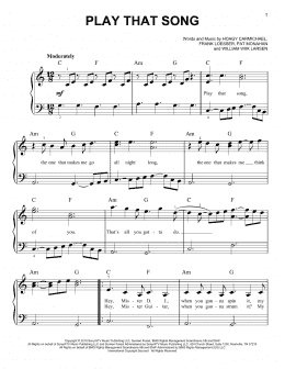page one of Play That Song (Easy Piano)