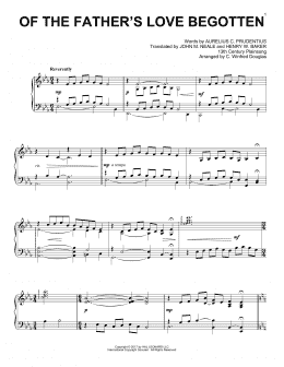 page one of Of The Father's Love Begotten (Piano Solo)