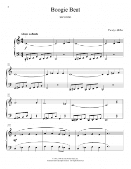 page one of Boogie Beat (Piano Duet)