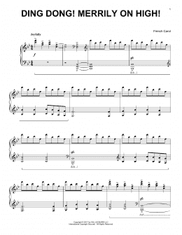 page one of Ding Dong! Merrily On High! (Piano Solo)