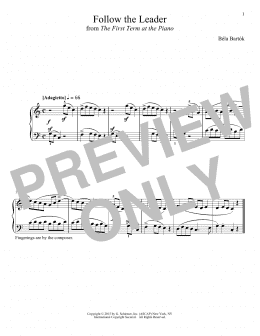 page one of Follow The Leader (Piano Solo)