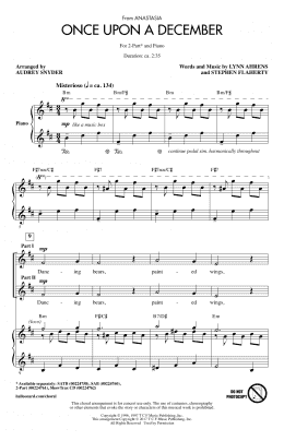 page one of Once Upon A December (from Anastasia) (arr. Audrey Snyder) (2-Part Choir)