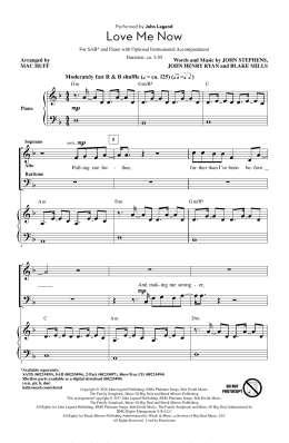 page one of Love Me Now (SAB Choir)