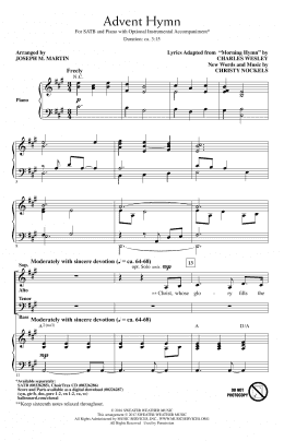 page one of Advent Hymn (SATB Choir)