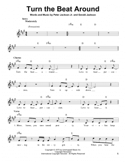 page one of Turn The Beat Around (Pro Vocal)