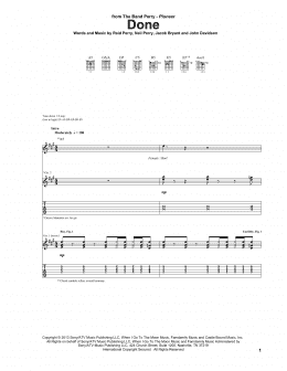 page one of Done (Guitar Tab)