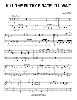page one of Kill The Filthy Pirate, I'll Wait (Piano Solo)