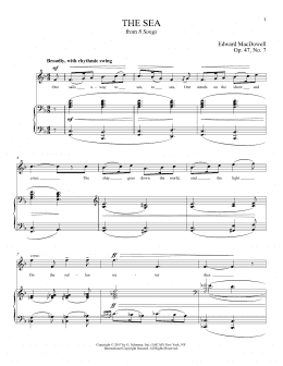 page one of The Sea (Piano & Vocal)
