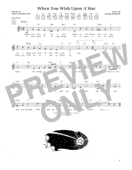 page one of When You Wish Upon A Star (from The Daily Ukulele) (arr. Liz and Jim Beloff) (Ukulele)