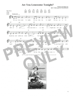 page one of Are You Lonesome Tonight? (from The Daily Ukulele) (arr. Liz and Jim Beloff) (Ukulele)