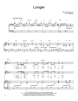 page one of Longer (Vocal Duet)