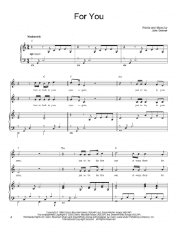 page one of For You (Vocal Duet)