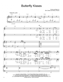 page one of Butterfly Kisses (Vocal Duet)