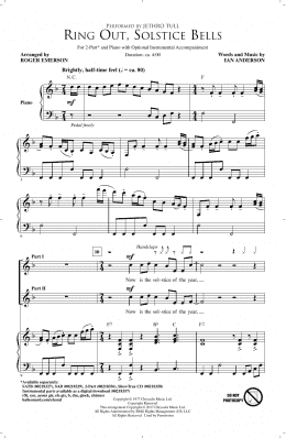 page one of Ring Out, Solstice Bells (2-Part Choir)