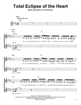 page one of Total Eclipse Of The Heart (Pro Vocal)