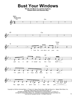 page one of Bust Your Windows (Pro Vocal)