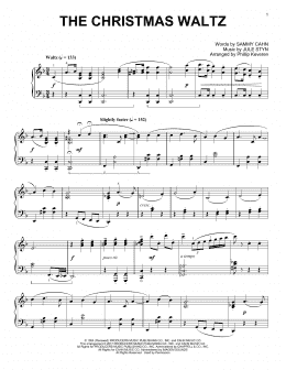 page one of The Christmas Waltz [Classical version] (arr. Phillip Keveren) (Piano Solo)