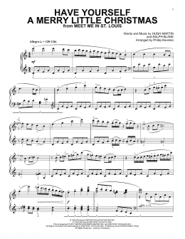 page one of Have Yourself A Merry Little Christmas [Classical version] (arr. Phillip Keveren) (Piano Solo)