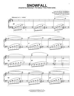page one of Snowfall [Classical version] (arr. Phillip Keveren) (Piano Solo)
