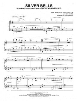 page one of Silver Bells [Classical version] (arr. Phillip Keveren) (Piano Solo)