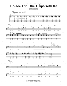 page one of Tip-Toe Thru' The Tulips With Me (Ukulele Tab)