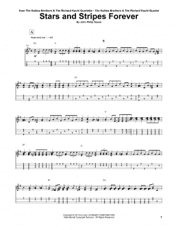 page one of Stars And Stripes Forever (Ukulele Tab)