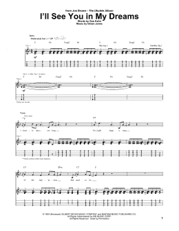 page one of I'll See You In My Dreams (Ukulele Tab)