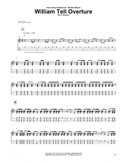 page one of William Tell Overture (Ukulele Tab)