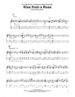 page one of Kiss From A Rose (Ukulele Tab)