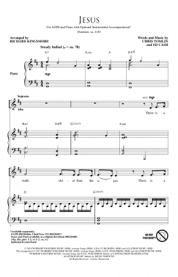 page one of Jesus (arr. Richard Kingsmore) (SATB Choir)
