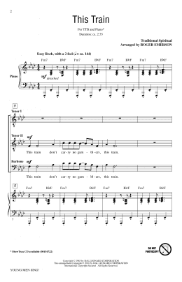 page one of Young Men Sing (Collection) (TTBB Choir)