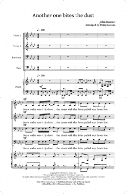 page one of Classic Queen (Choral Collection) (arr. Philip Lawson) (TTBB Choir)