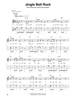 page one of Jingle Bell Rock (Banjo Tab)