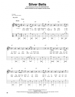 page one of Silver Bells (Banjo Tab)