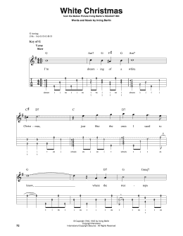 page one of White Christmas (Banjo Tab)