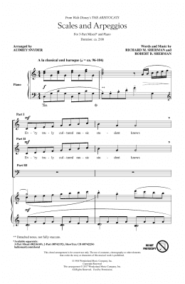 page one of Scales And Arpeggios (3-Part Mixed Choir)