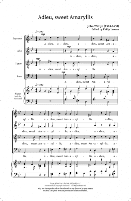 page one of Phyllis And Amaryllis SATB Madrigal Collection (SATB Choir)