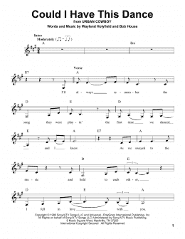 page one of Could I Have This Dance (Pro Vocal)