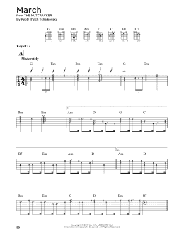 page one of March (Guitar Lead Sheet)