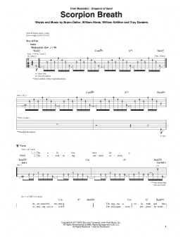 page one of Scorpion Breath (Guitar Rhythm Tab)