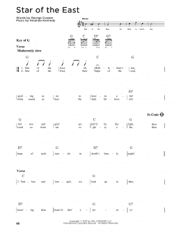 page one of Star Of The East (Guitar Lead Sheet)