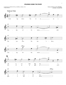 page one of Cruising Down The River (Easy Lead Sheet / Fake Book)