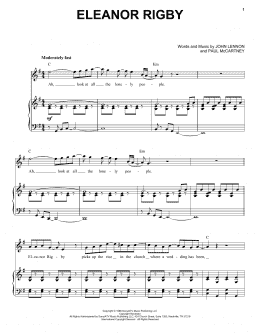 page one of Eleanor Rigby (Piano & Vocal)