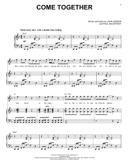 page one of Come Together (Piano & Vocal)