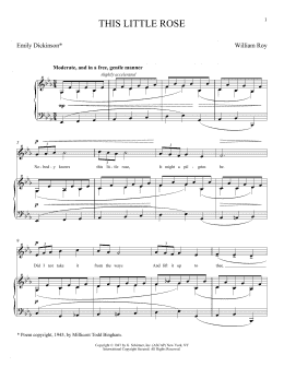 page one of This Little Rose (Piano & Vocal)